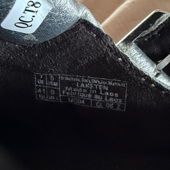 New Dr. Martens Laketen Slingback Mule silver metallic leather size 9 - Picture 8 of 8